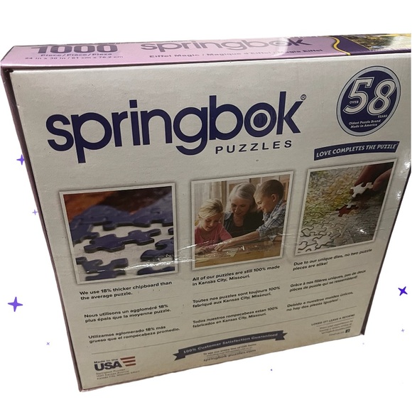 Springbok 1000 Piece Jigsaw Puzzle Eiffel Magic Eiffel Tower Paris New Sealed - Picture 8 of 14